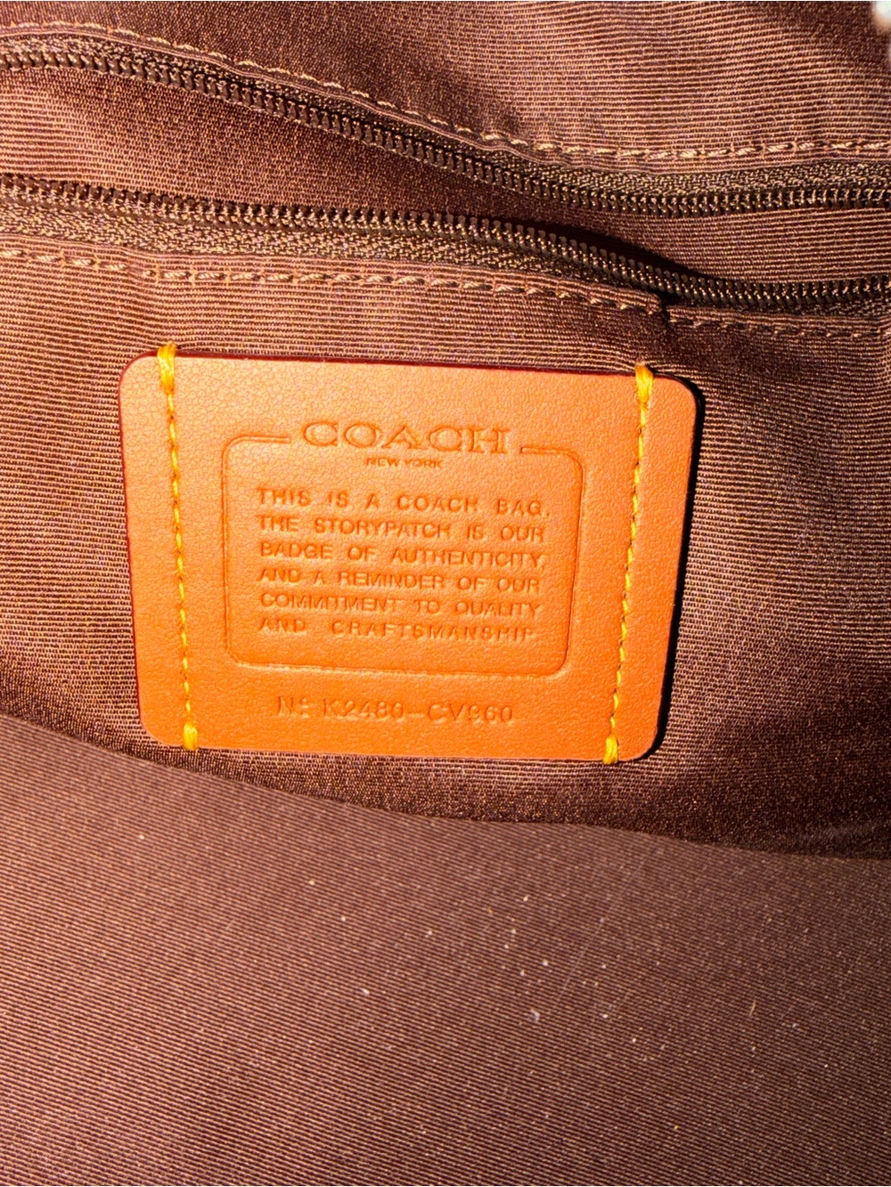 Coach Rowan Large Satchel Maple - Picture 3 of 12